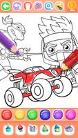 Boys Ninja Coloring & Memory captura de pantalla 2