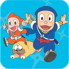 Ninja Hattori Fighting Battle Zeichen