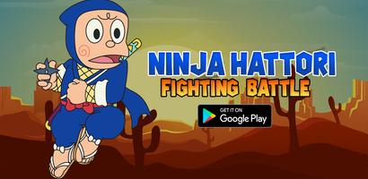 Ninja Hattori Fighting Battle Plakat