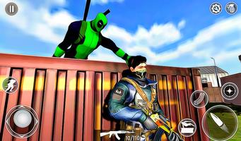 Ninja Frog Rope Hero: Prison Escape Survival Games 截图 3