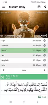 Screenshot 1 for Muslim Daily: Namaz and Qibla
