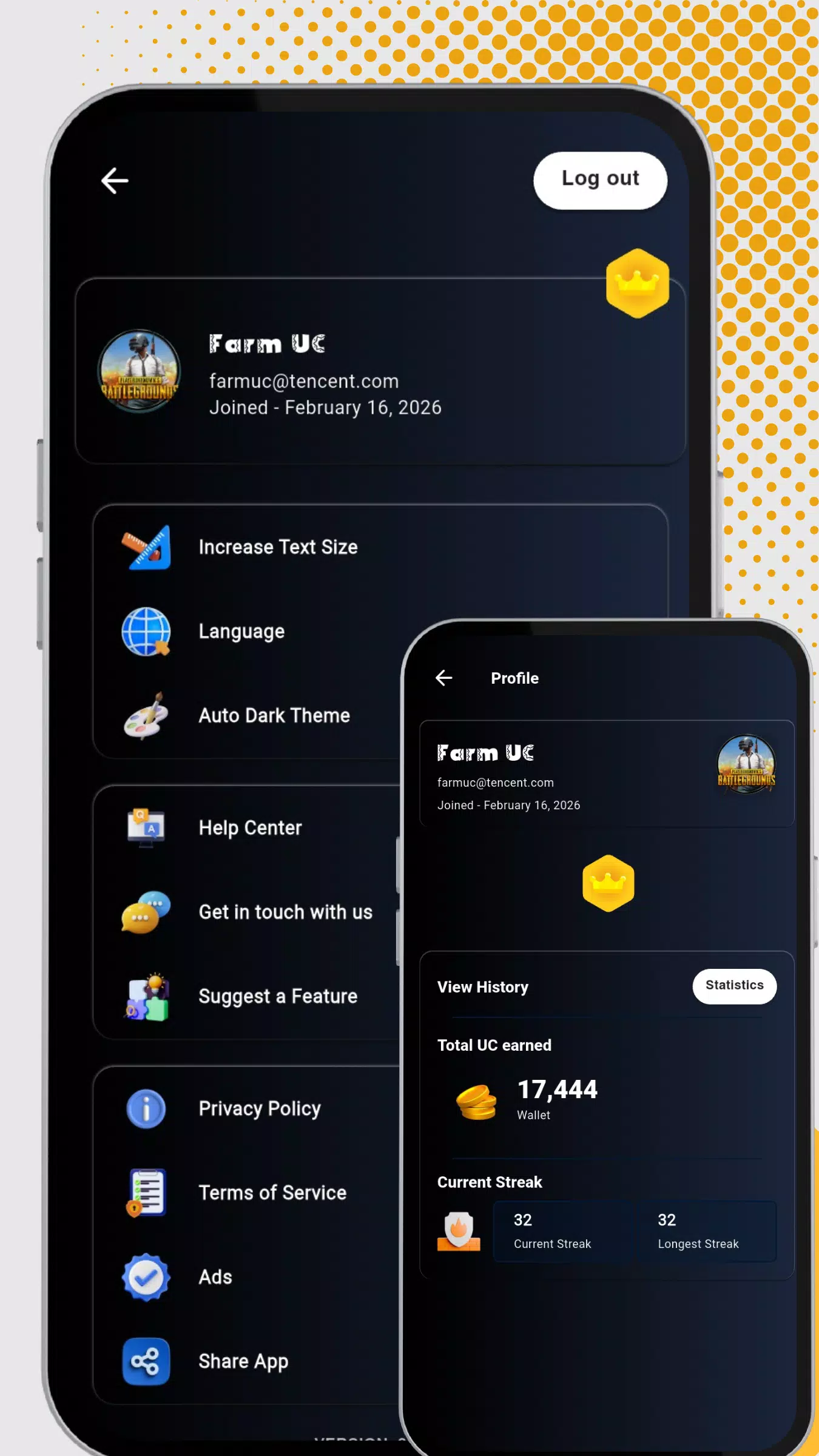 农场 PUBG UC – 每季 10K uc