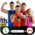 Calling Ninja kids - Call and Chat Simulator icône