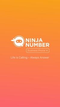 Second Phone Line for Business By Ninja Number الملصق