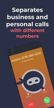 Second Phone Line for Business By Ninja Number تصوير الشاشة 3