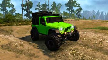 Offroad coche juego jeep 4x4 Poster