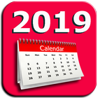 Calendar 2019 English icône