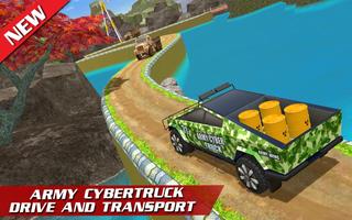 Offroad US Army Truck Driving ポスター