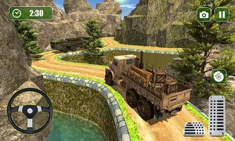 Offroad US Army Truck Driving syot layar 3