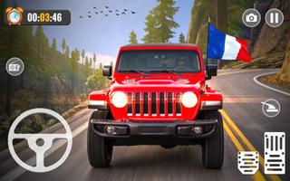 Conduite en jeep hors route Affiche