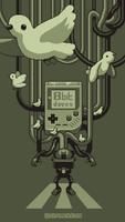 8bit Doves-poster