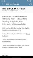 Read Bible in a Year - NIV capture d'écran 3