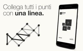 Poster 1Line & dots. Gioco di puzzle.