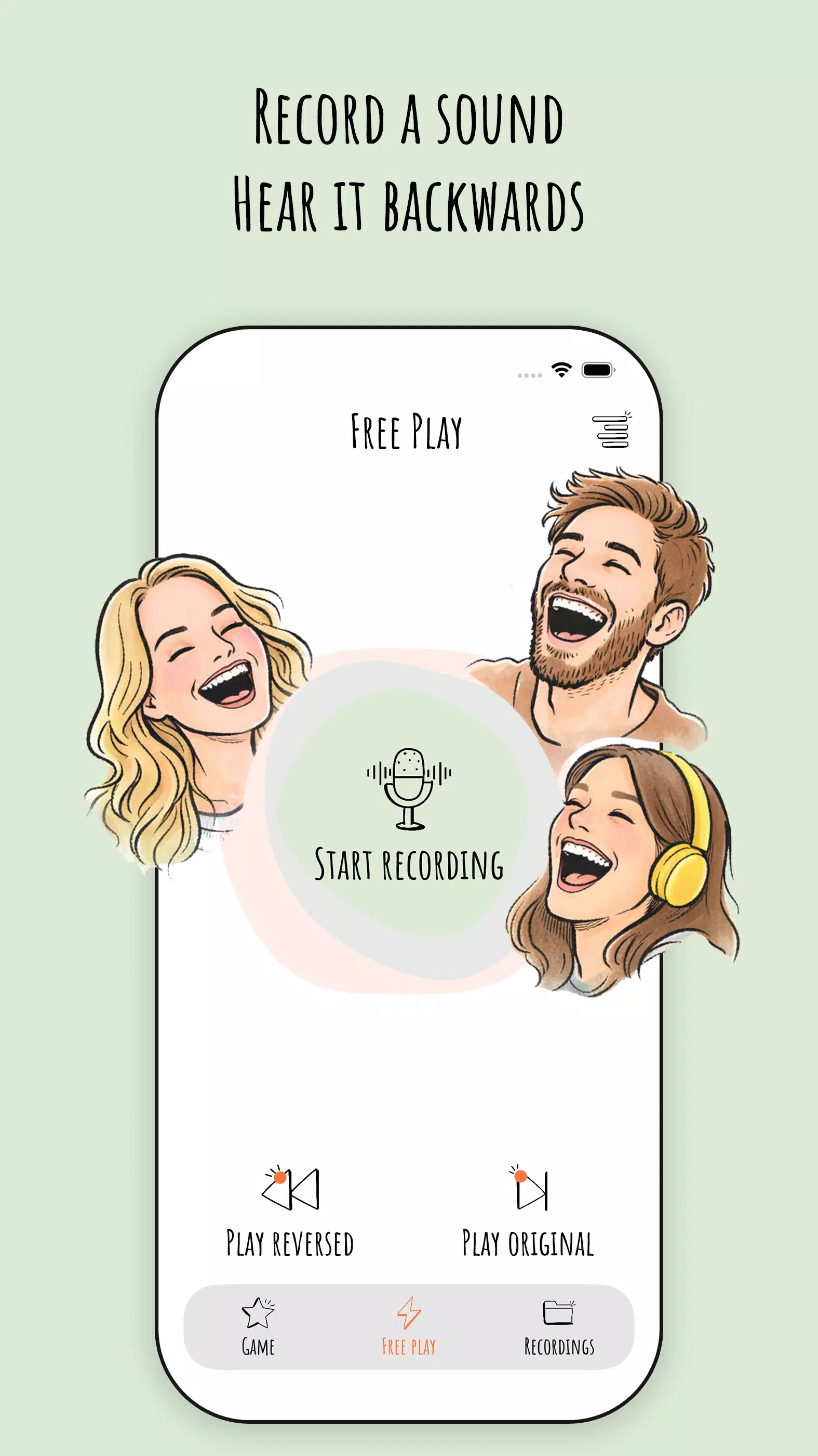 Reverse Singing – Audio Game