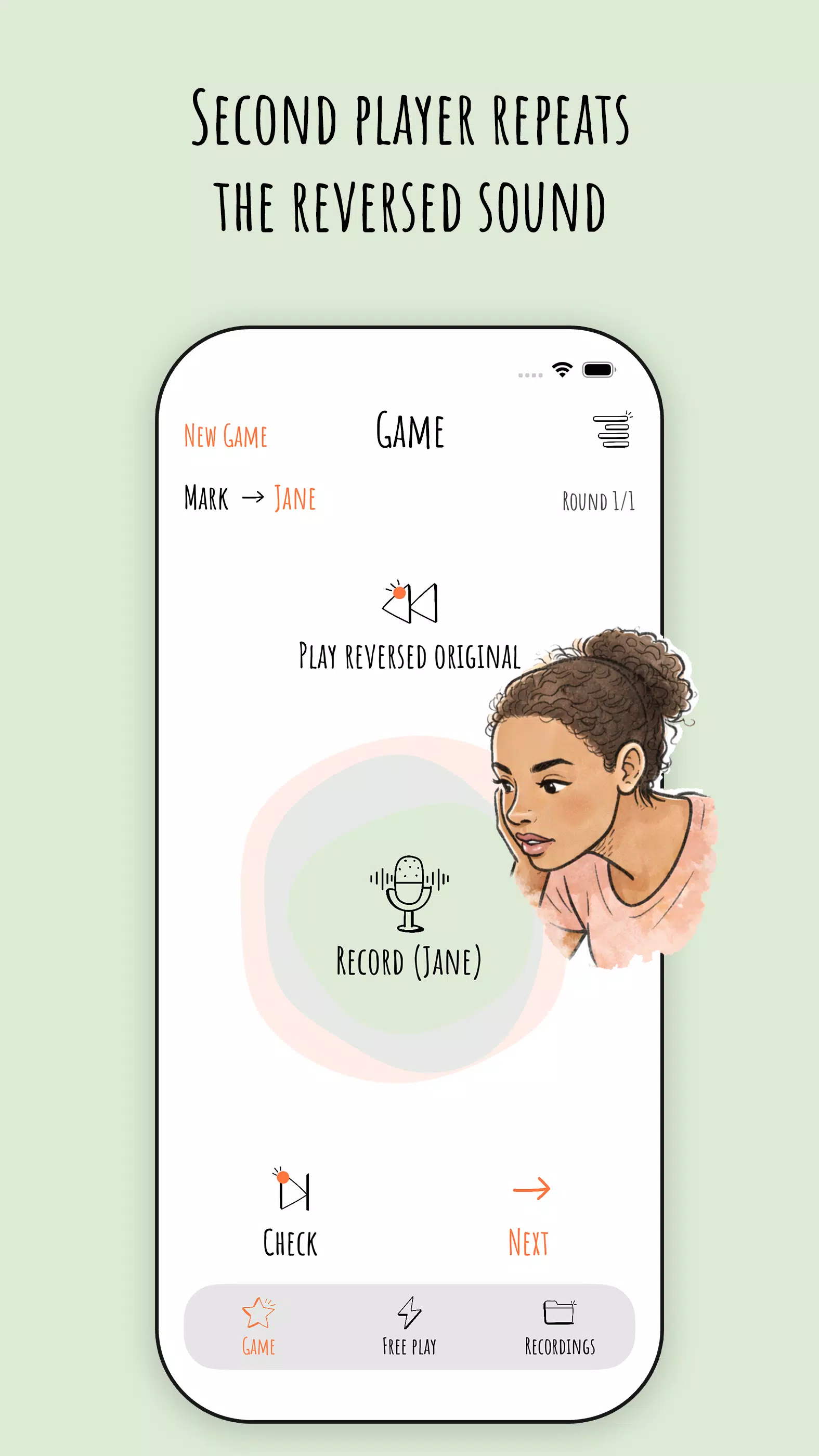 Reverse Singing – Audio Game