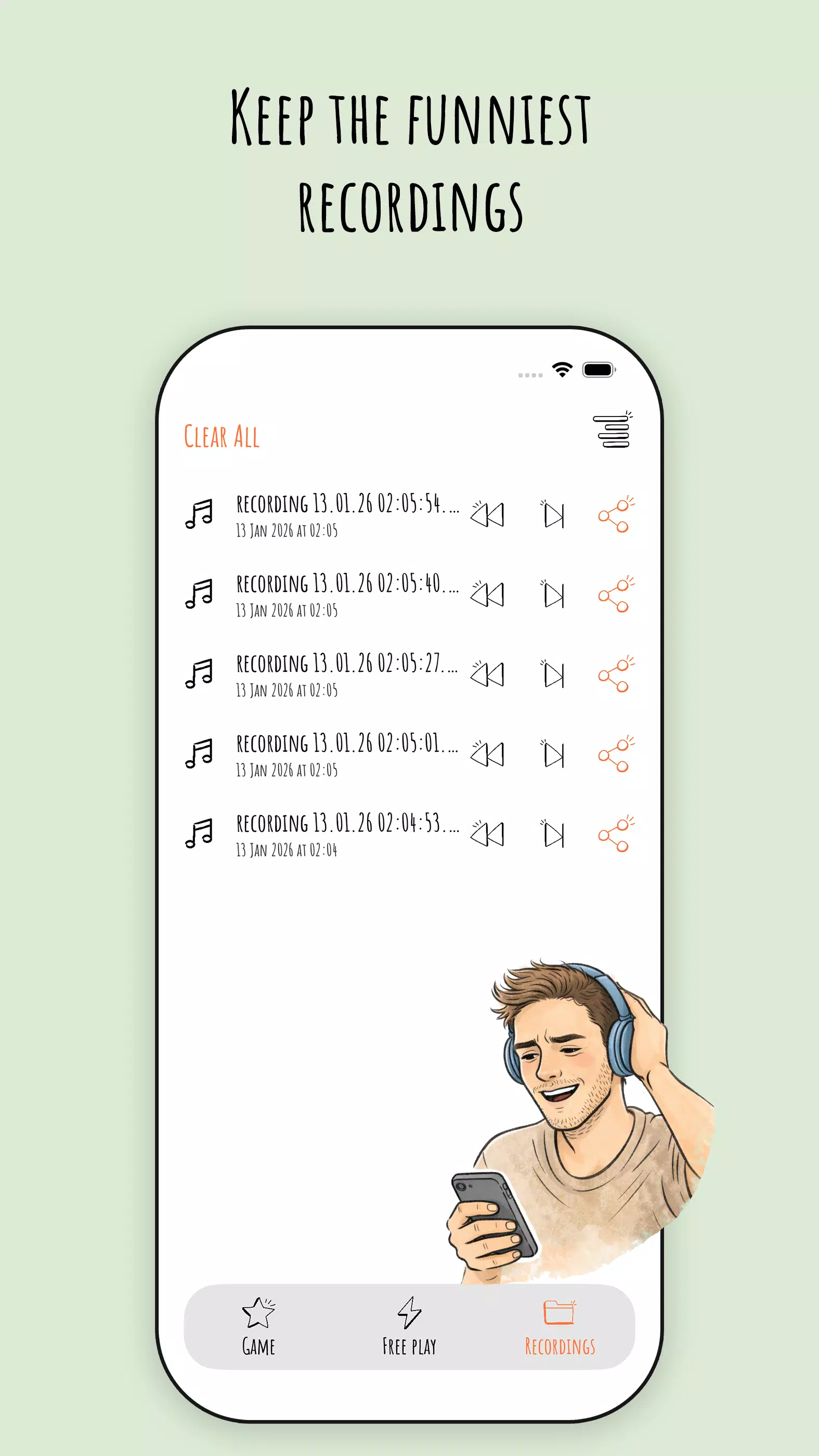 Reverse Singing – Audio Game