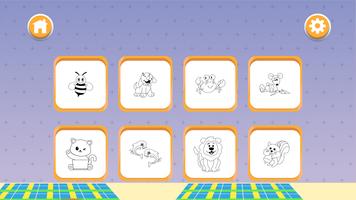 Painter Kid: Colorear Animales captura de pantalla 2