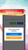 Video Downloader for Facebook capture d'écran 1