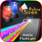 Flashlight Torch light - Police Siren Ringtones icône