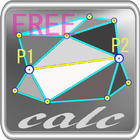 三角形三辺から座標展開ツール「三角多角計算」FREE icon