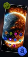 Astro Launcher-Design Plakat