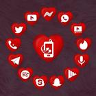 Red Heart Theme-icoon