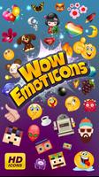 Wow Emoticons - Amazing Emoji Plakat