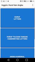 Inggris: Huruf dan Angka penulis hantaran