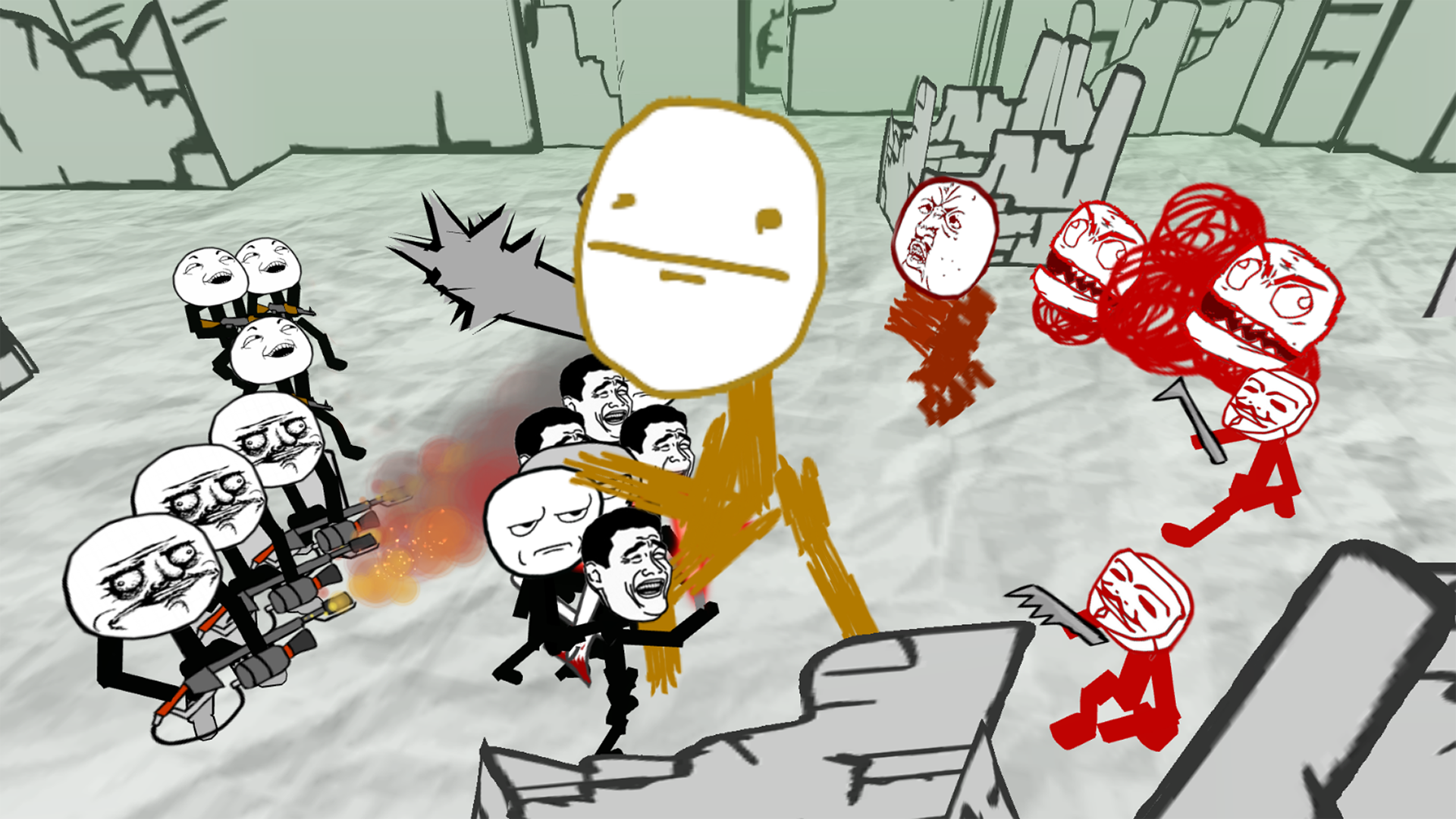 Stickman Meme Warrior Rage Simulator Android Game APK (com.nlazy