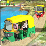 drive fast tuk tuk auto rickshaw icono