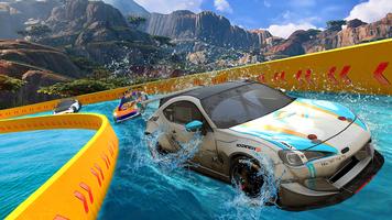 Water Surfer Car Floating Race 3D تصوير الشاشة 3