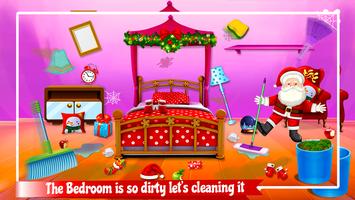 Christmas House Clean up Time : Decoration Game الملصق