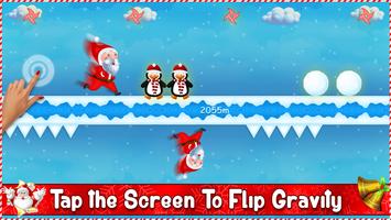 Santa Gravity Flipper - Endless Running Game Cartaz