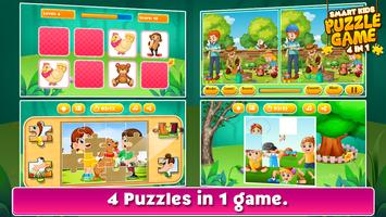 Smart Kids Puzzle Game постер