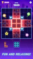 Neon Block Puzzle Game Poster