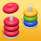 Hoop Stack - Donut Color Sort أيقونة