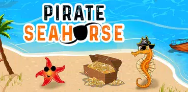 Pirate Seahorse match 3: encontra el tesoro