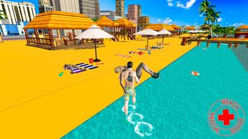 Beach rescue duty: Beach Lifeguard Rescue training screenshot 1