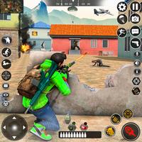 Battleground Gun Fire Games 3D 海报