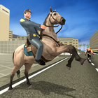 US Police Chase - City Gangster Fight : Horse game icon