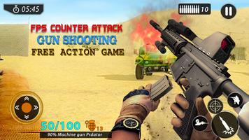 Fps Counter Attack - Gun Shooting Free Action Game Affiche