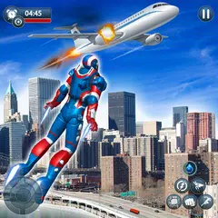 Flying Robot Superhero Crime City Rescue Battle APK download