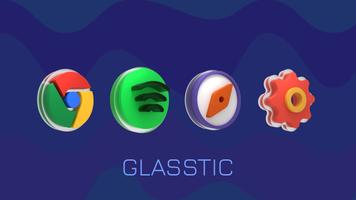 Poster Glasstic 3D Icon Pack