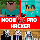 Noob vs Pro vs Hacker Zeichen