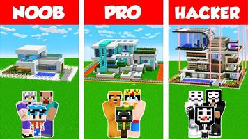 Noob vs Pro vs Hacker Affiche