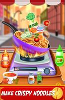 Cooking Chinese Food Noodles پوسٹر