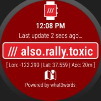 wear.am.i: Wear OS app with what3words™ Affiche