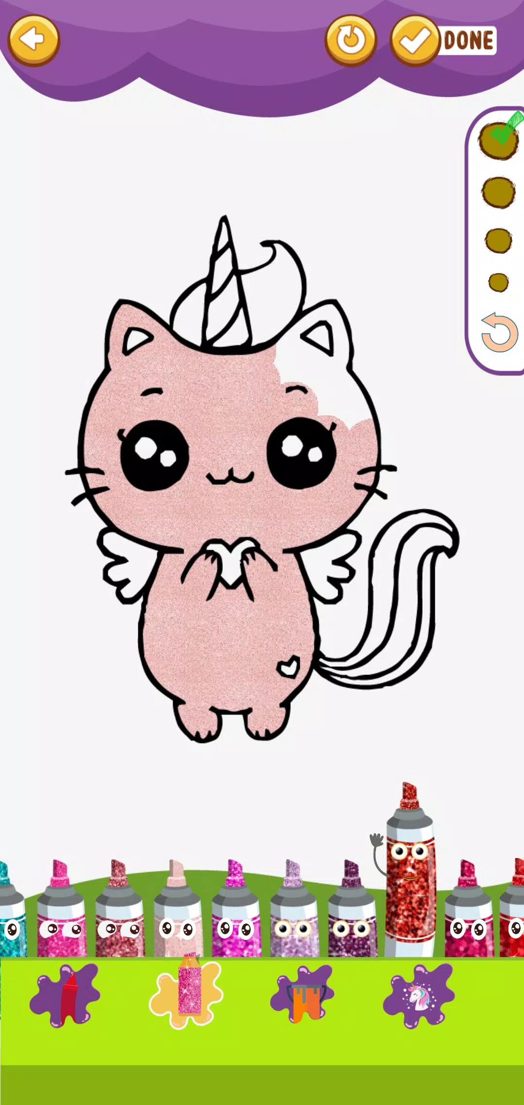 Kawaii : Cute Coloring Glitter