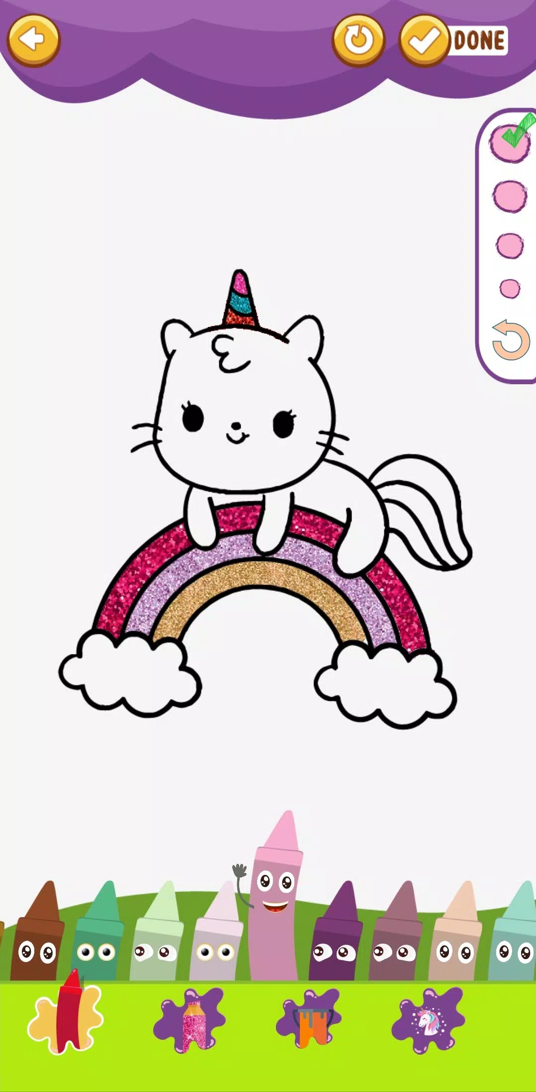 Kawaii : Cute Coloring Glitter