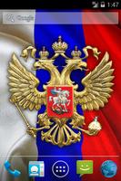 3D Russian Emblem and Flag LWP poster